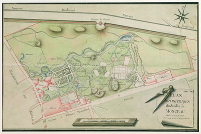 Plano del Parc Monceau, 1803 de Lauly